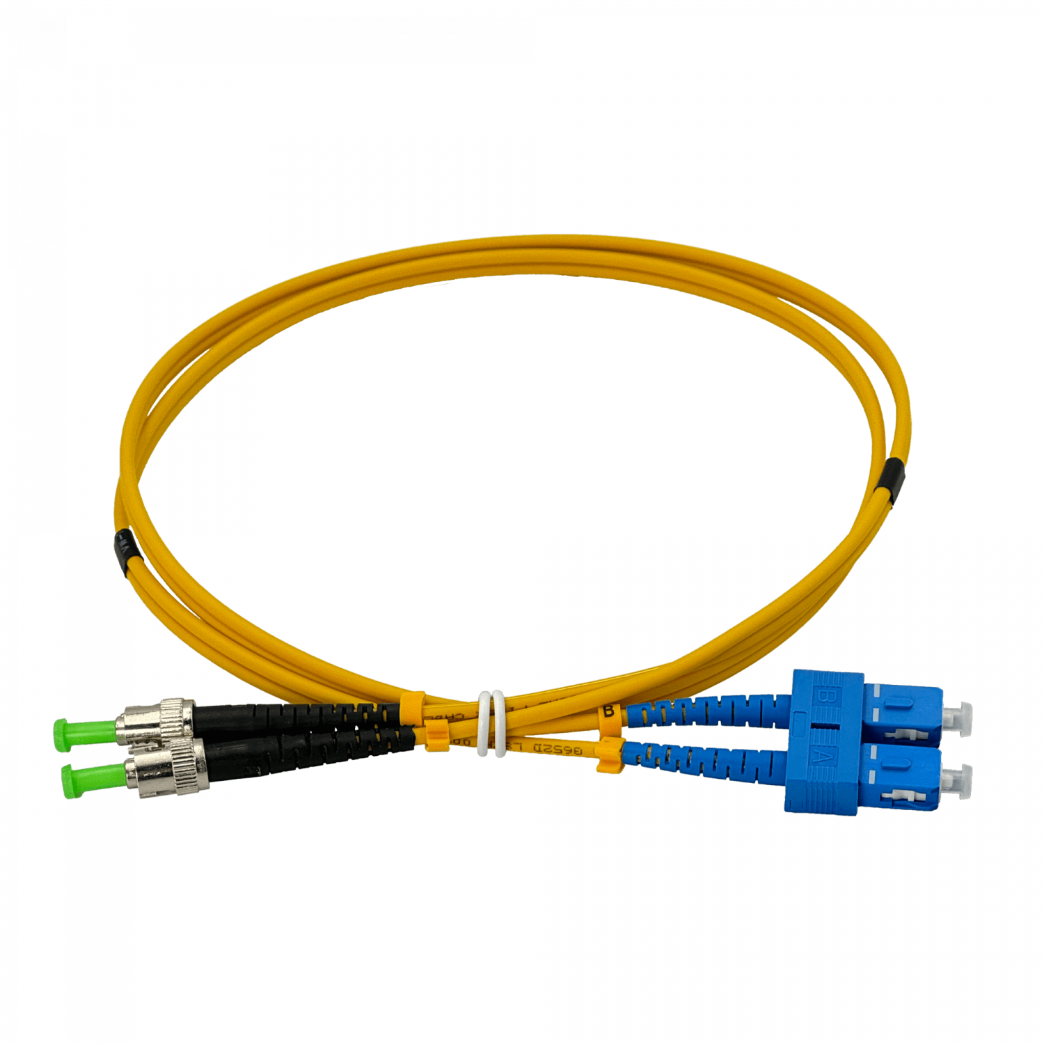 1mt SC/UPC-ST/APC MonoModo SM Duplex Jumper Cable Fibra 3.0mm 9/125um 3