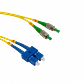 5mt SC/UPC-FC/APC MonoModo SM Duplex Jumper Cable Fibra 9/125um 3mm - Miniatura 2