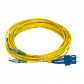 5mt SC/UPC-FC/APC MonoModo SM Duplex Jumper Cable Fibra 9/125um 3mm - Miniatura 3