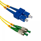 2mt SC/UPC-FC/APC MonoModo SM Duplex Jumper Cable Fibra 9/125um 3mm - Miniatura 1