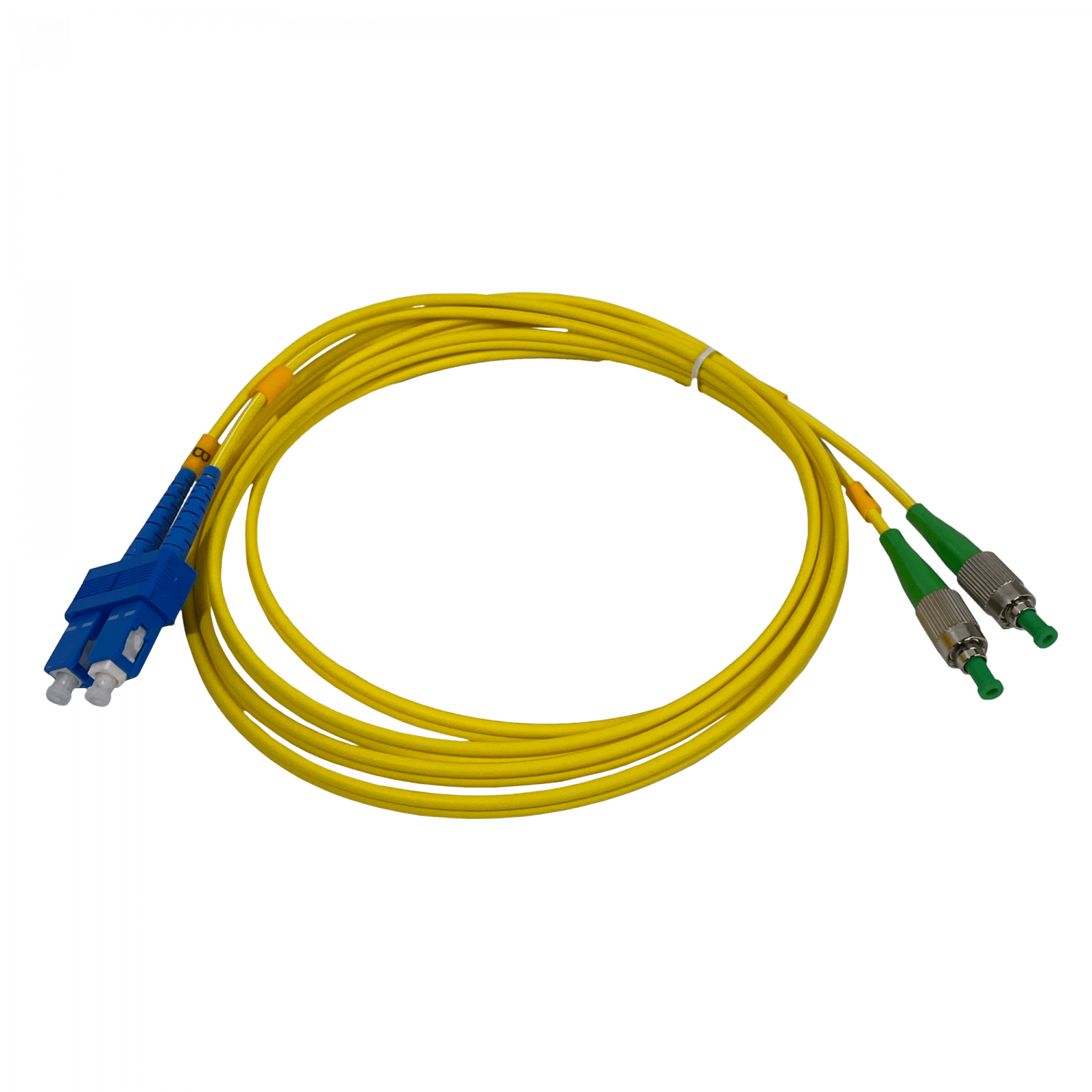 2mt SC/UPC-FC/APC MonoModo SM Duplex Jumper Cable Fibra 9/125um 3mm 3