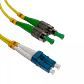 1mt FC/APC-LC/UPC MonoModo SM Duplex Jumper Cable Fibra 9/125um 3mm - Miniatura 1