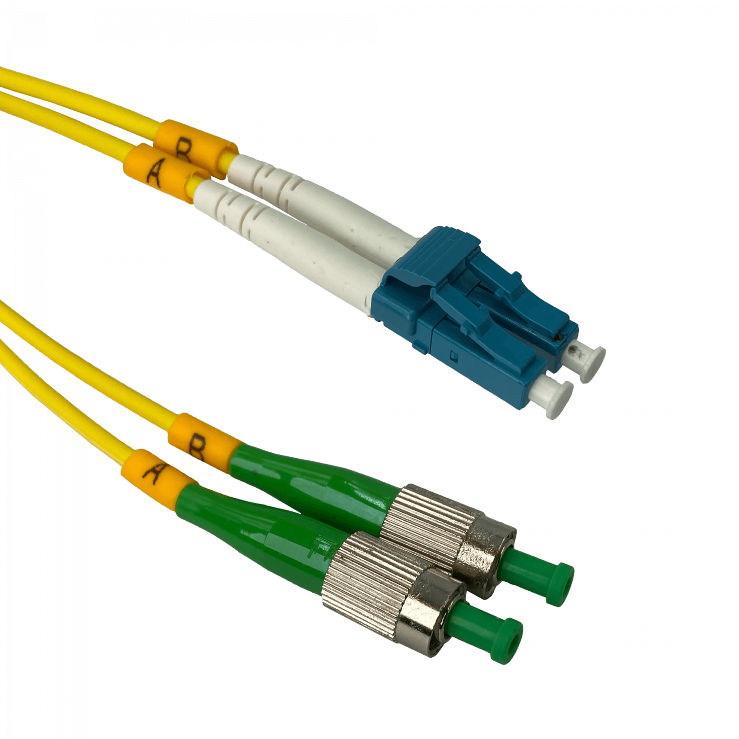 3mt FC/APC-LC/UPC MonoModo SM Duplex Jumper Cable Fibra 9/125um 3mm 3