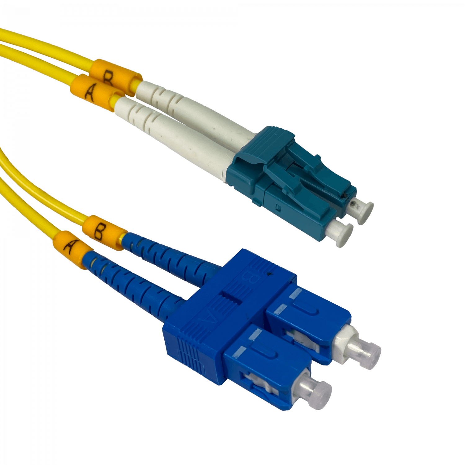 2mt LC-SC/UPC MonoModo SM Duplex Jumper Cable Fibra 9/125um 3mm 2