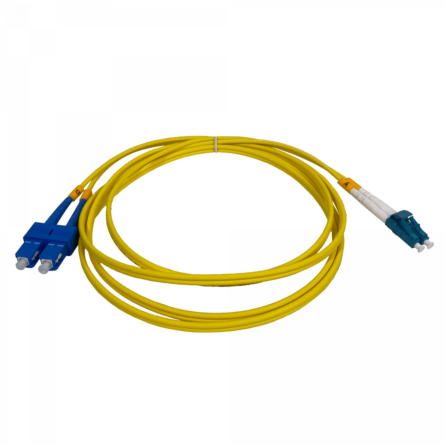 2mt LC-SC/UPC MonoModo SM Duplex Jumper Cable Fibra 9/125um 3mm 3