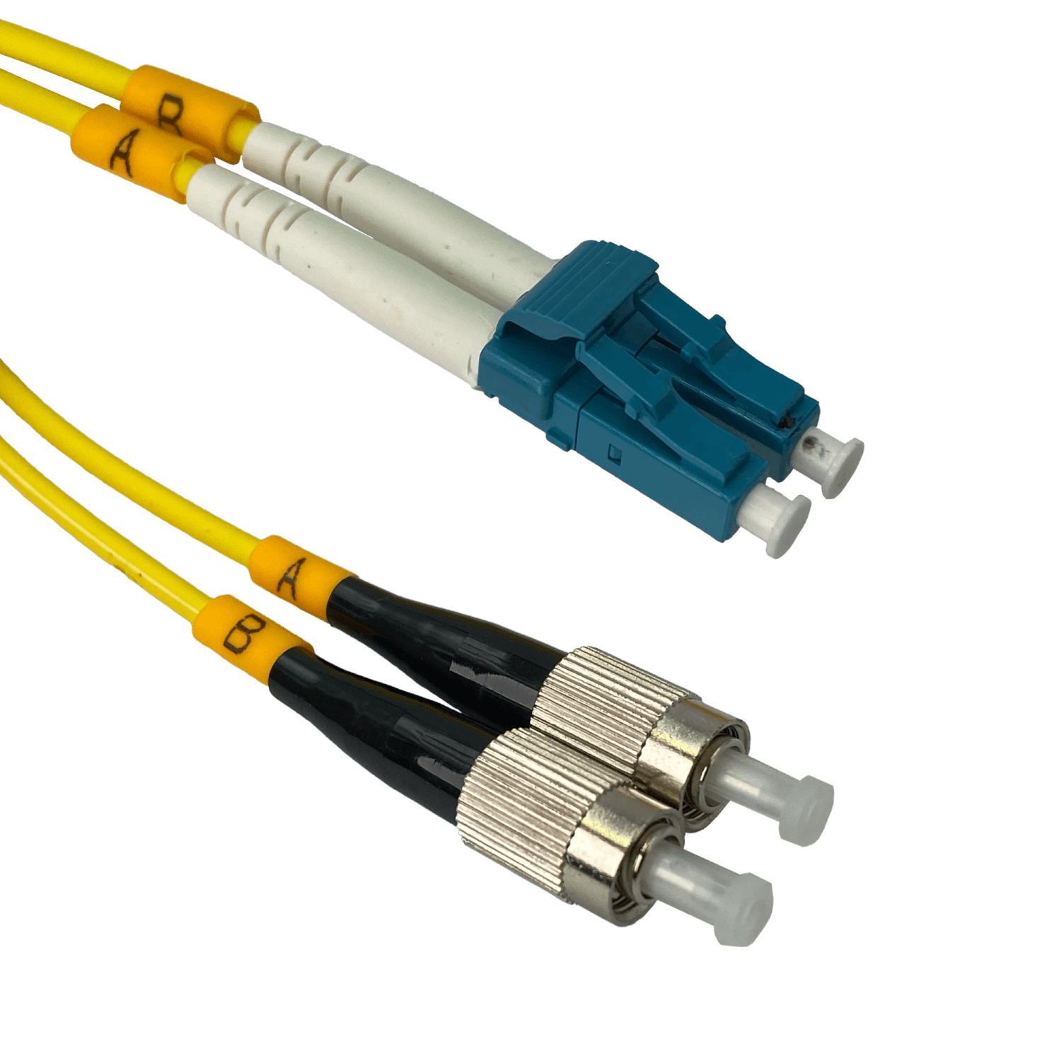1mt LC-FC MonoModo SM Duplex Jumper Cable Fibra 9/125um LSZH 3
