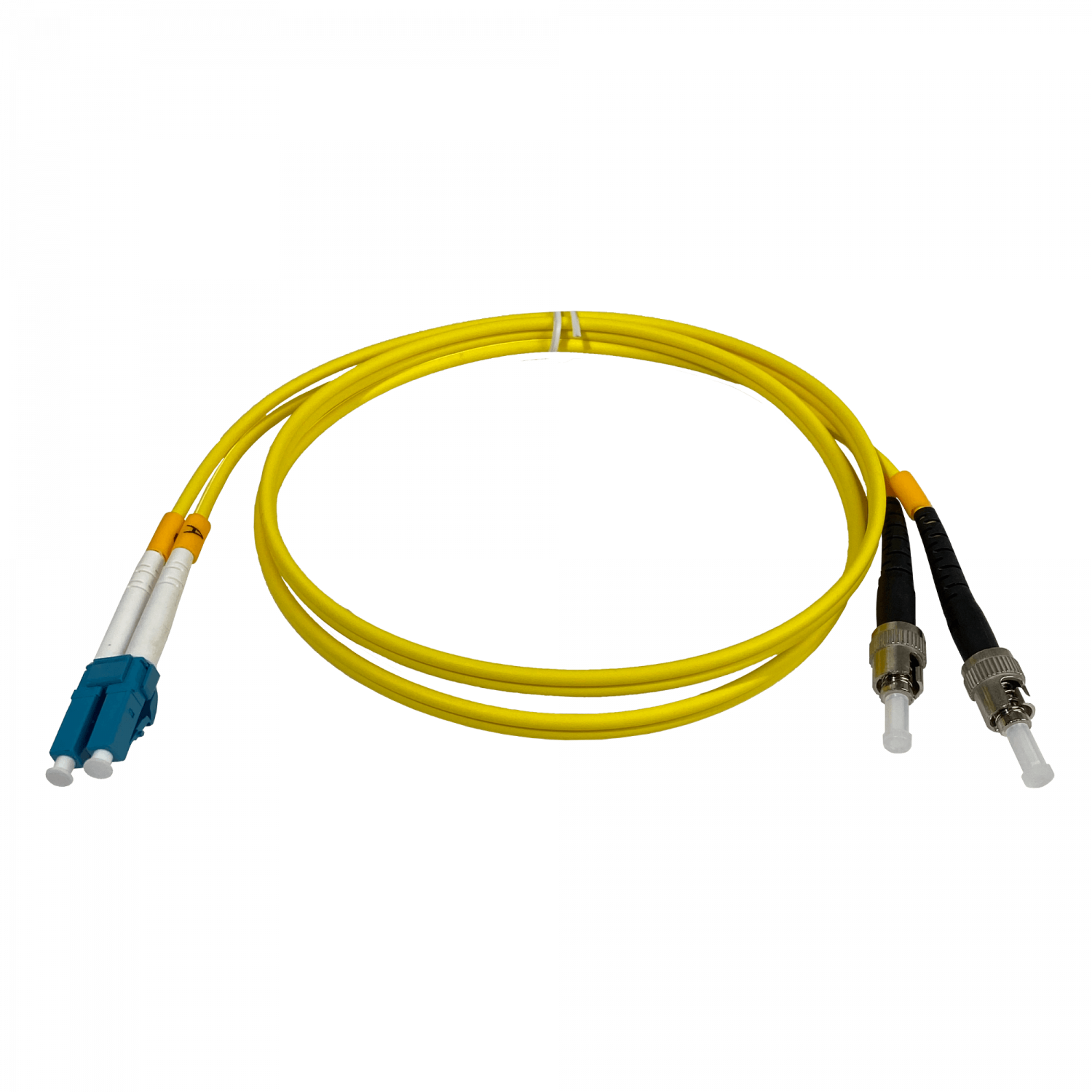 1mt LC-ST/UPC MonoModo SM Duplex Jumper Cable Fibra 9/125um 3mm LSZH 3