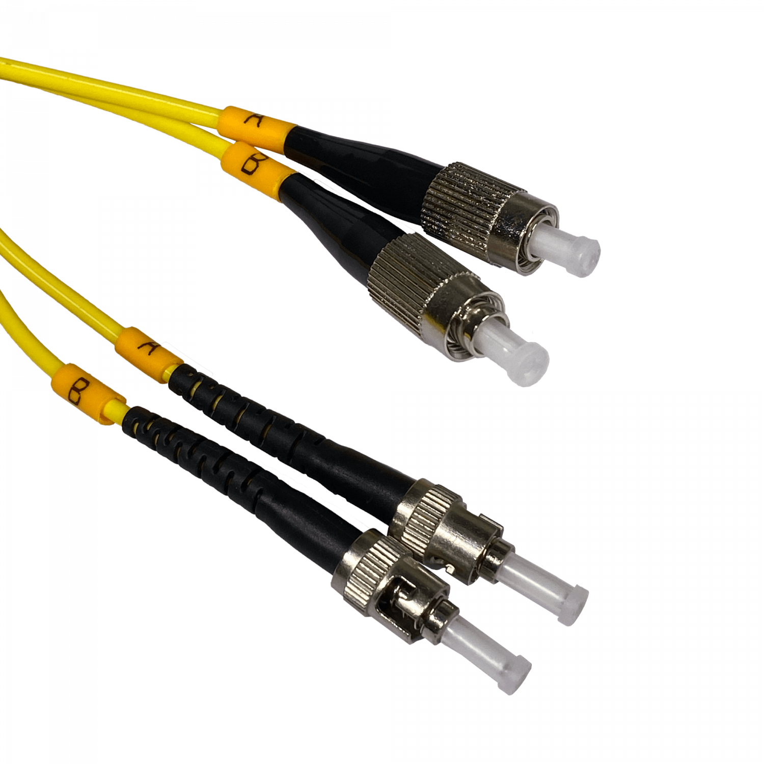 1mt ST-FC MonoModo SM Duplex Jumper Cable Fibra 3.0mm 9/125um LSZH 1