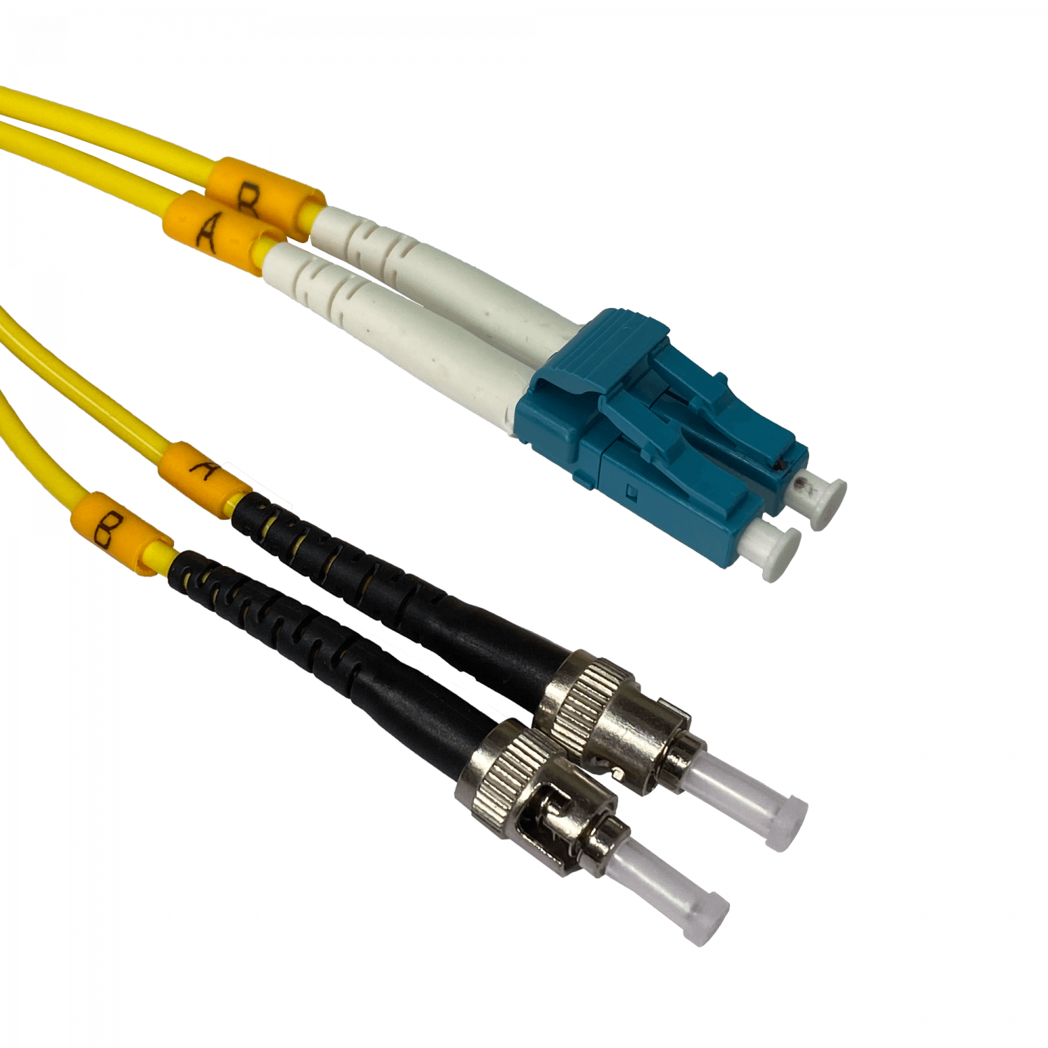 2mt LC-ST/UPC MonoModo SM Duplex Jumper Cable Fibra 9/125um 3mm LSZH 1