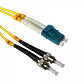 2mt LC-ST/UPC MonoModo SM Duplex Jumper Cable Fibra 9/125um 3mm LSZH - Miniatura 1