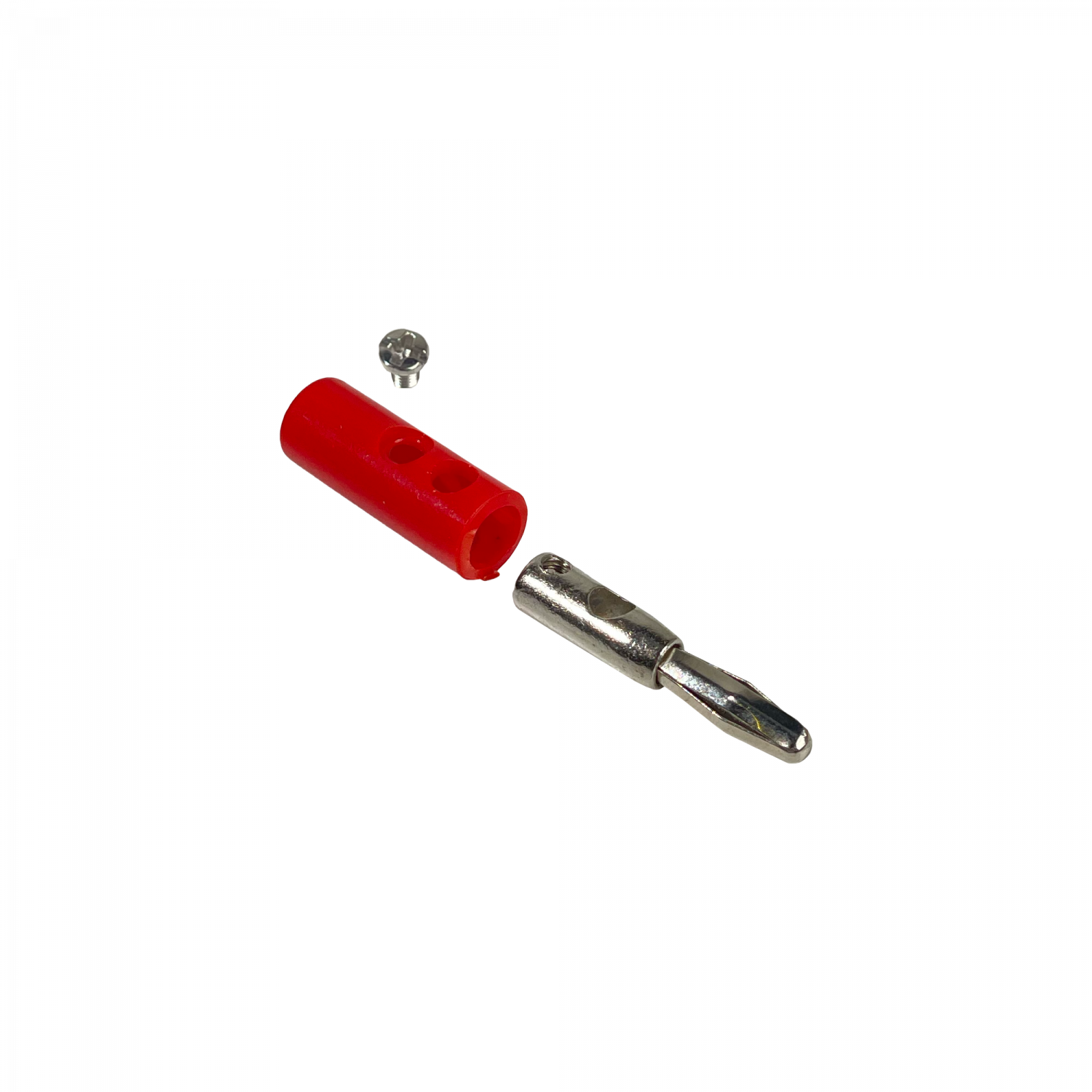 Conector Rojo Banana Plug 4mm Macho y Hembra J072 2
