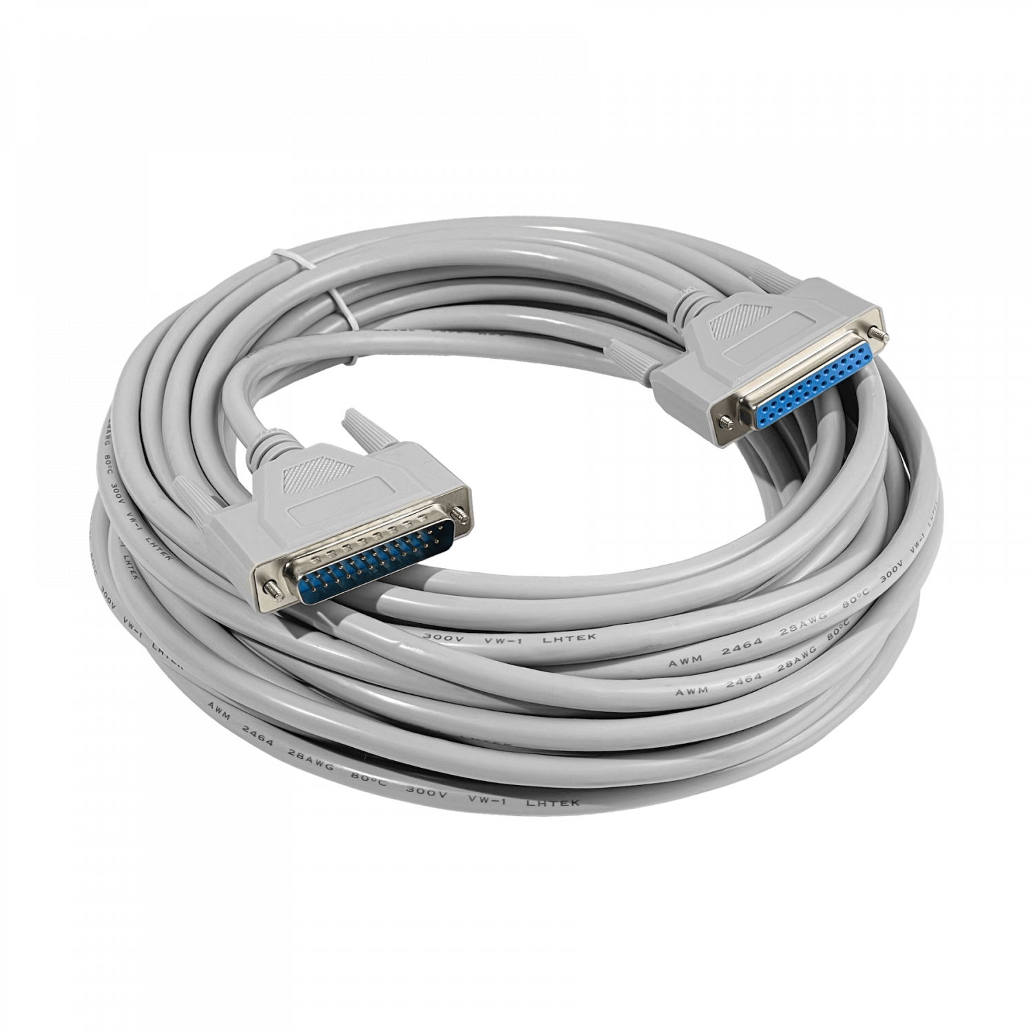 Cable DB25 Macho a DB25 Hembra, 10m (1000cm) 2