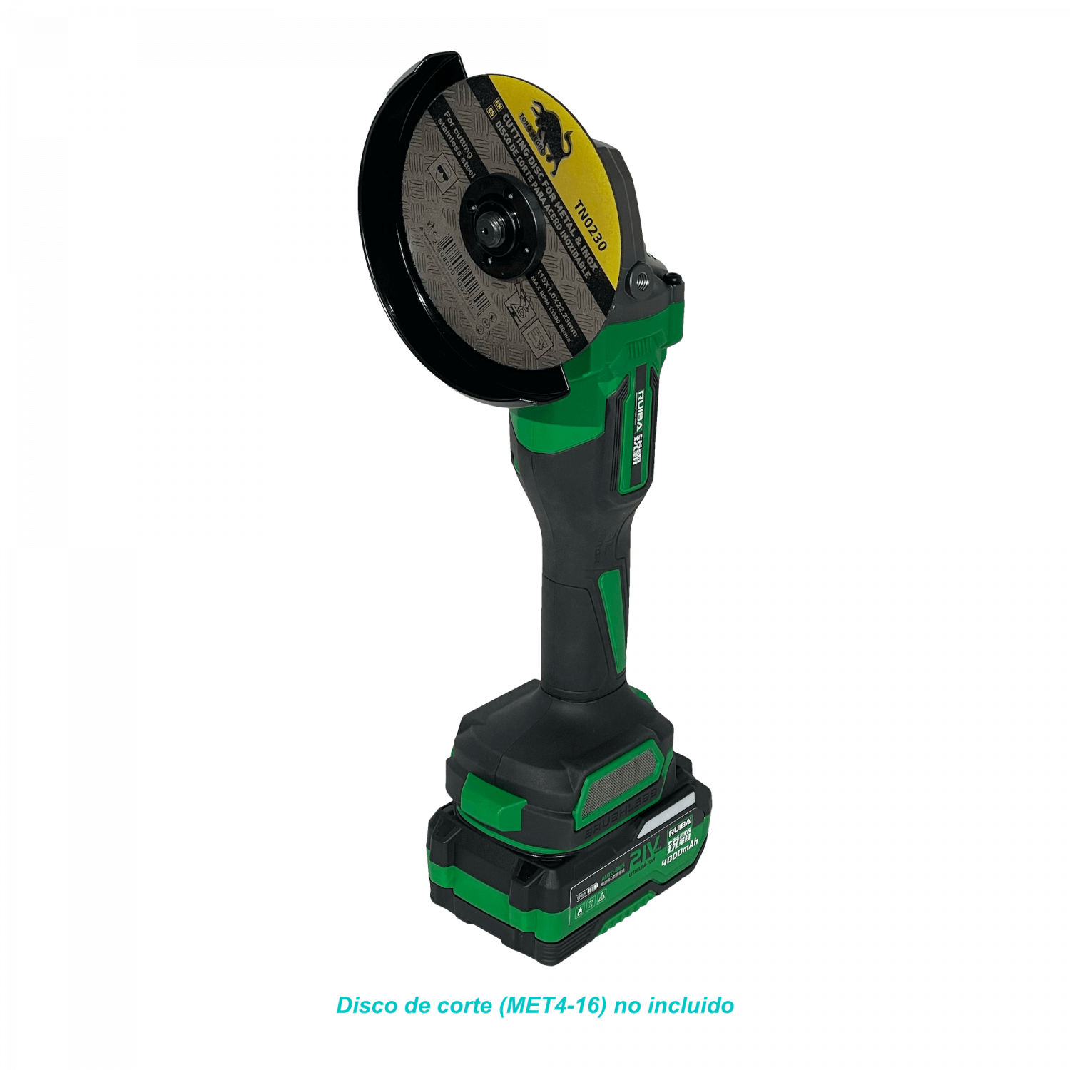 Amoladora Angular Inalámbrica JM-100A/JM-125A - Motor sin escobillas 6