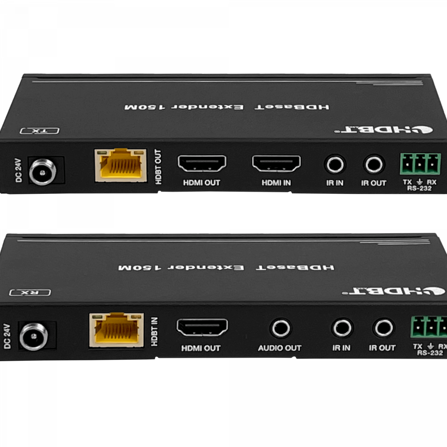 Extensor HDMI + IR 1080p, UTP Cat5e/Cat6, Hasta 150mts, 1-In/2-Out, Incluye Fuente 24V 6
