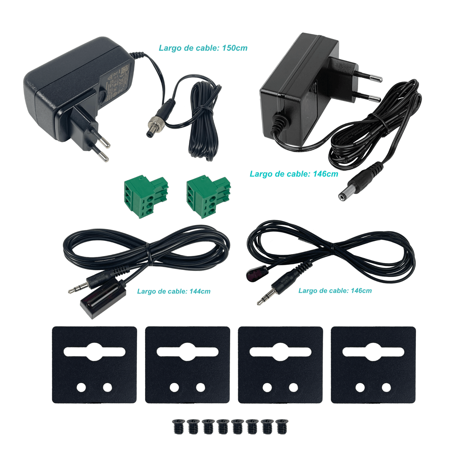 Extensor HDMI + IR 1080p, UTP Cat5e/Cat6, Hasta 150mts, 1-In/2-Out, Incluye Fuente 24V 7