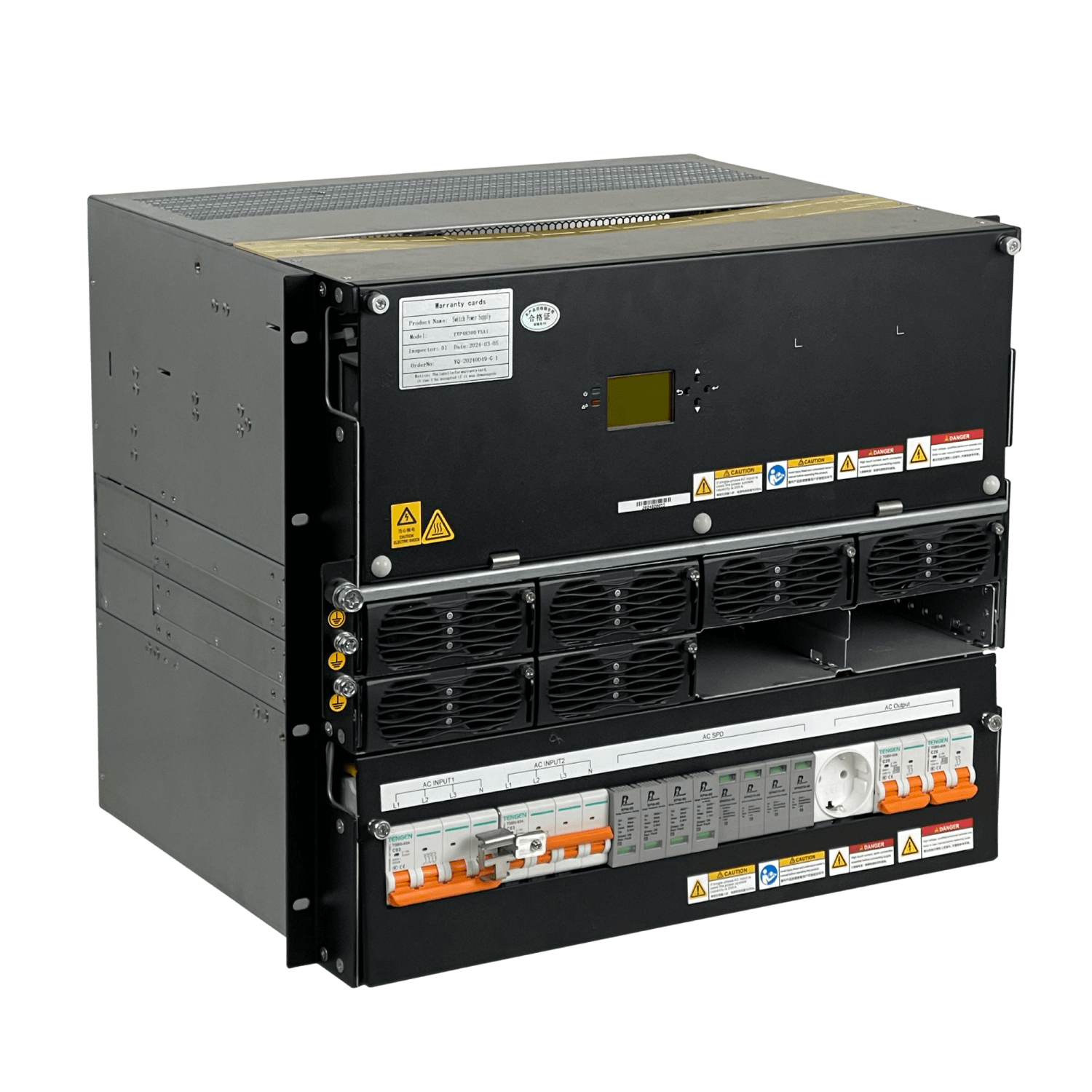 Fuente de Alimentacion Conmutada out-53V Max-300A Trifasica YQ48300A 3
