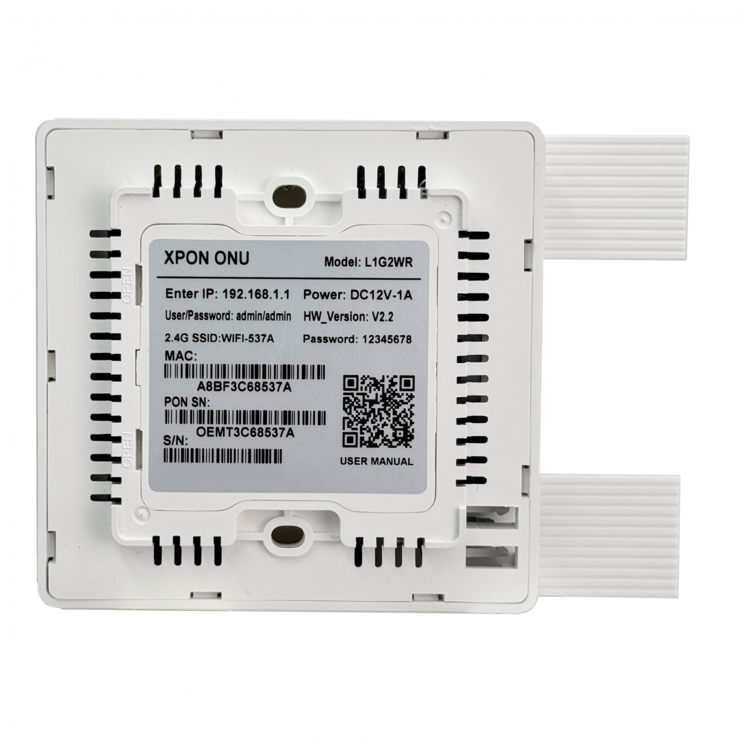ONU XPON 1-1000 1-SC/UPC 2,4GHz 300Mbps req-12V/1A L1G2WR 3