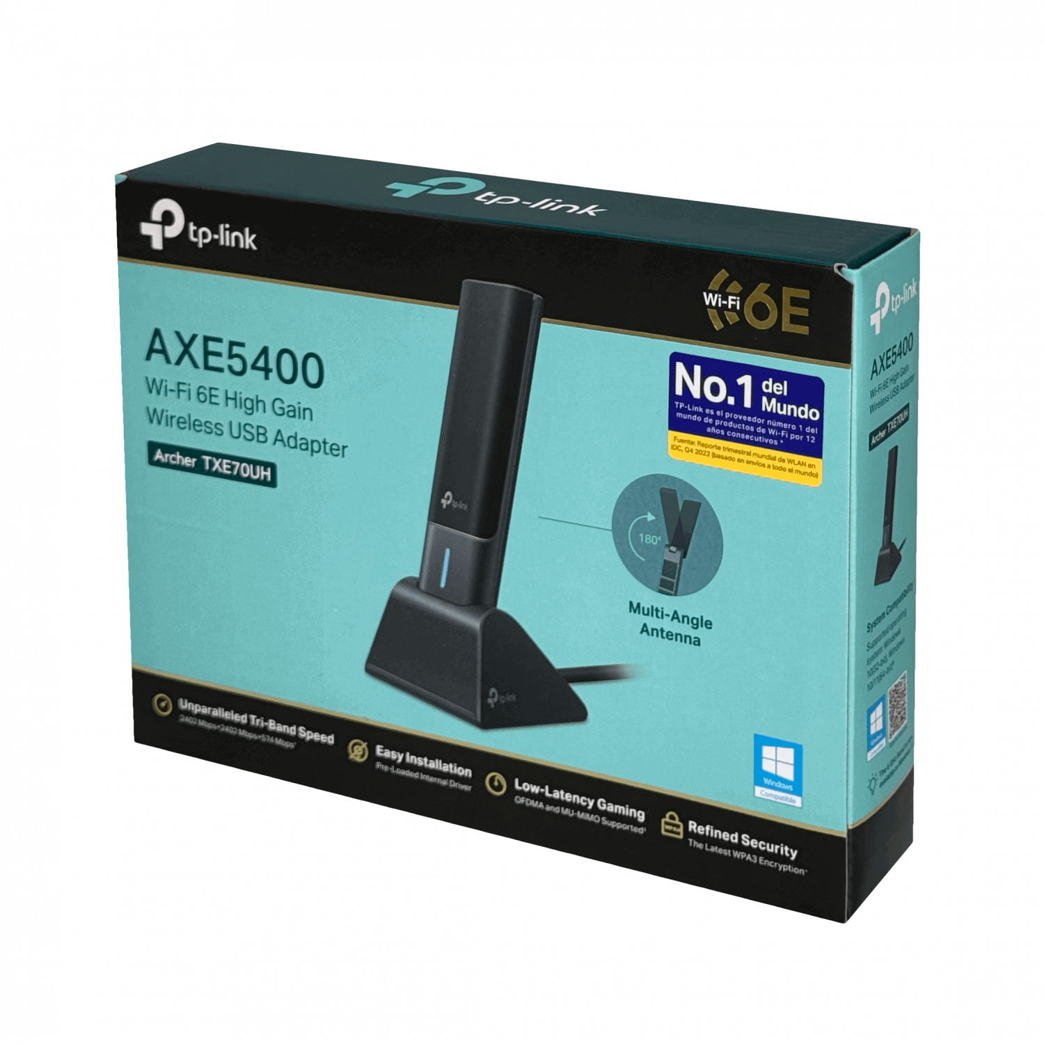 Adaptador USB WiFi 6E AXE5400 con Alta Ganancia TP-Link Archer TXE70UH, Hasta 2402 Mbps 2