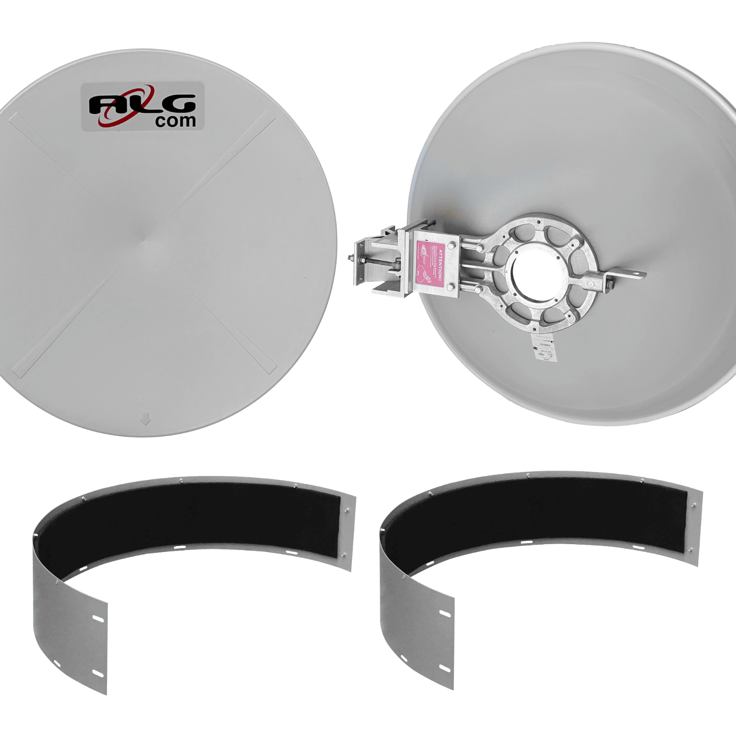 ALGCOM ISO+RAD 11GHz 0,6m 37dBi 10,0-11,7GHz 3º 2x2 2-RPSMA-H Antena 6