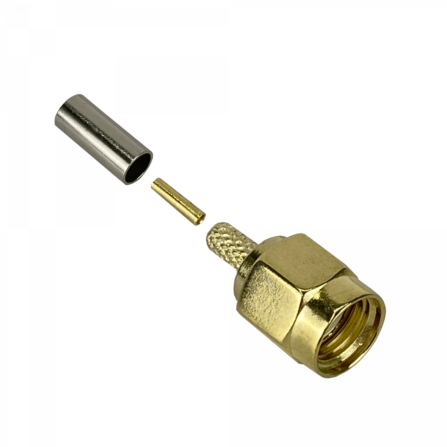 PRSMA-Macho RG316 Conector Coaxial Crimpeable CA100 RG174 4
