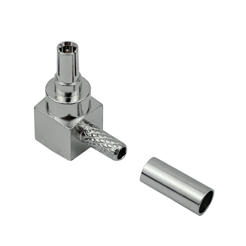 CRC9-Macho 90-Grados RG316 Conector Crimpeable CA100 RG174 3