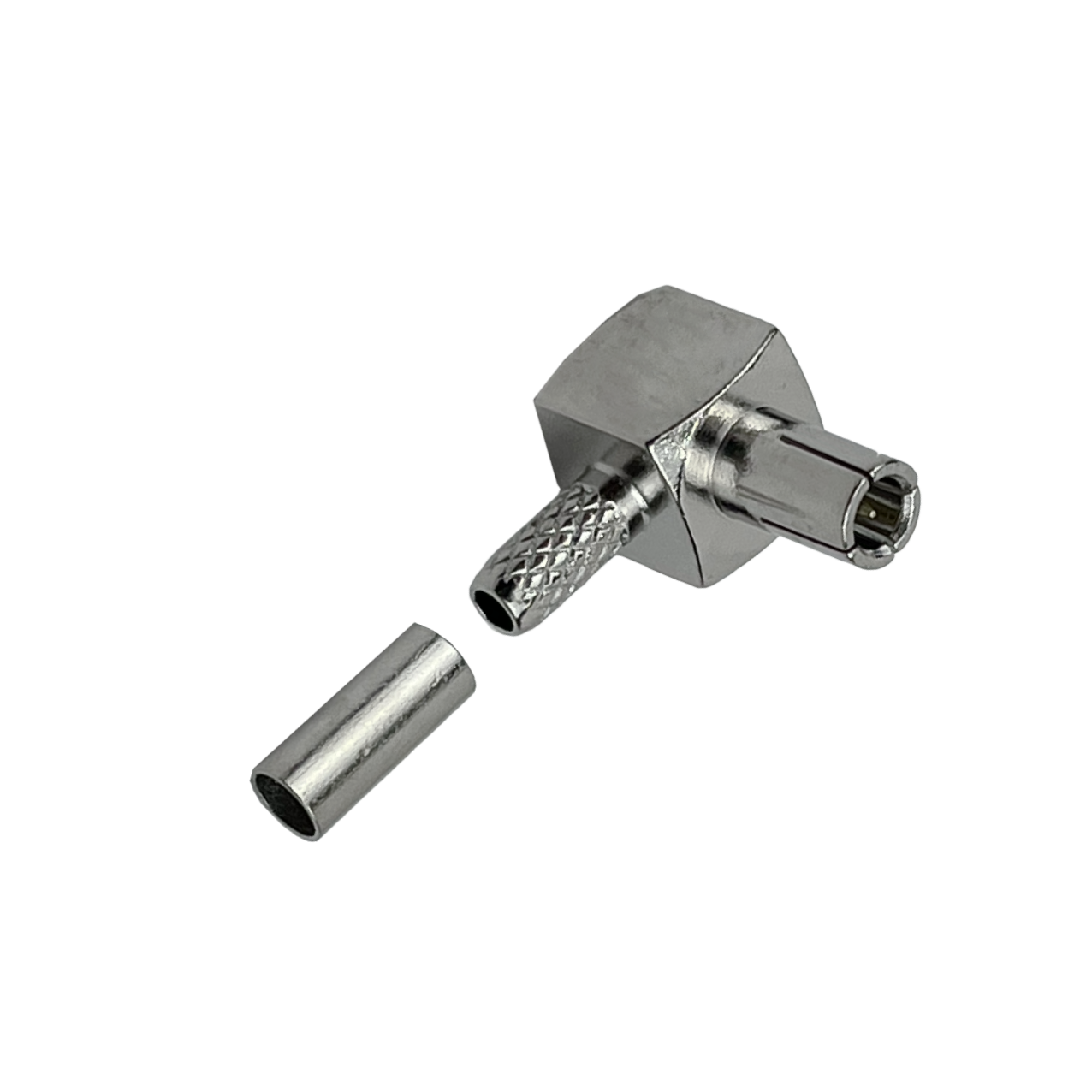 TS9-Macho 90-Grados RG316 Conector Crimpeable CA100 RG174 3