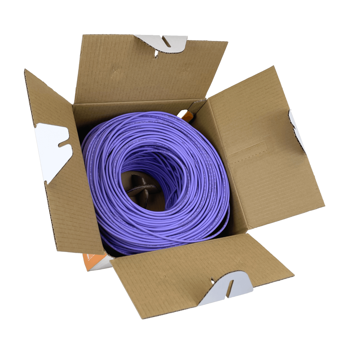 Caja Cable LINKMADE Cat6 UTP Violeta 305mt LSZH Unifilar Cobre Taiwan 2
