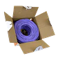 Caja Cable LINKMADE Cat6 UTP Violeta 305mt LSZH Unifilar Cobre Taiwan - Miniatura 2