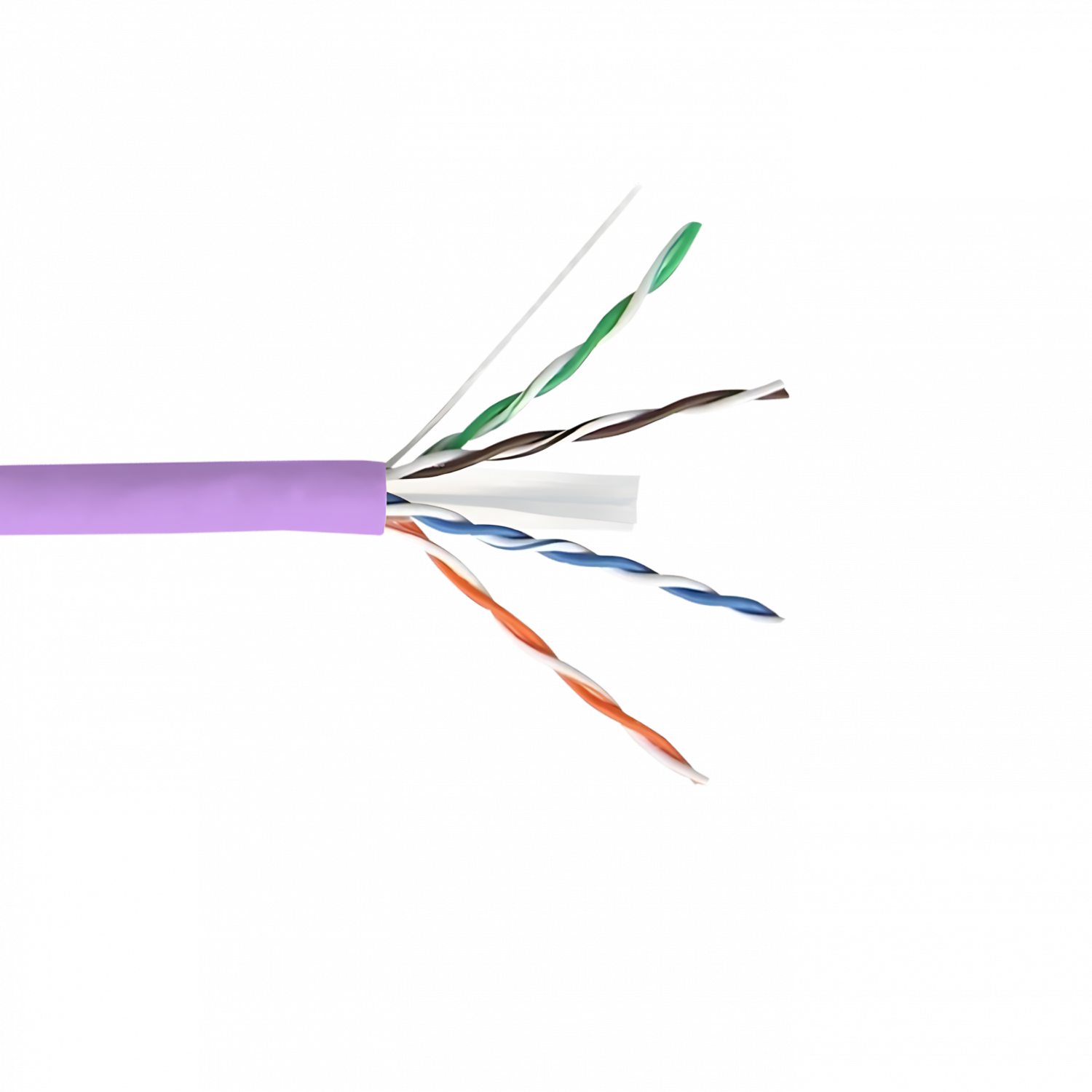 Caja Cable LINKMADE Cat6 UTP Violeta 305mt LSZH Unifilar Cobre Taiwan 4