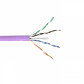 Caja Cable LINKMADE Cat6 UTP Violeta 305mt LSZH Unifilar Cobre Taiwan - Miniatura 4