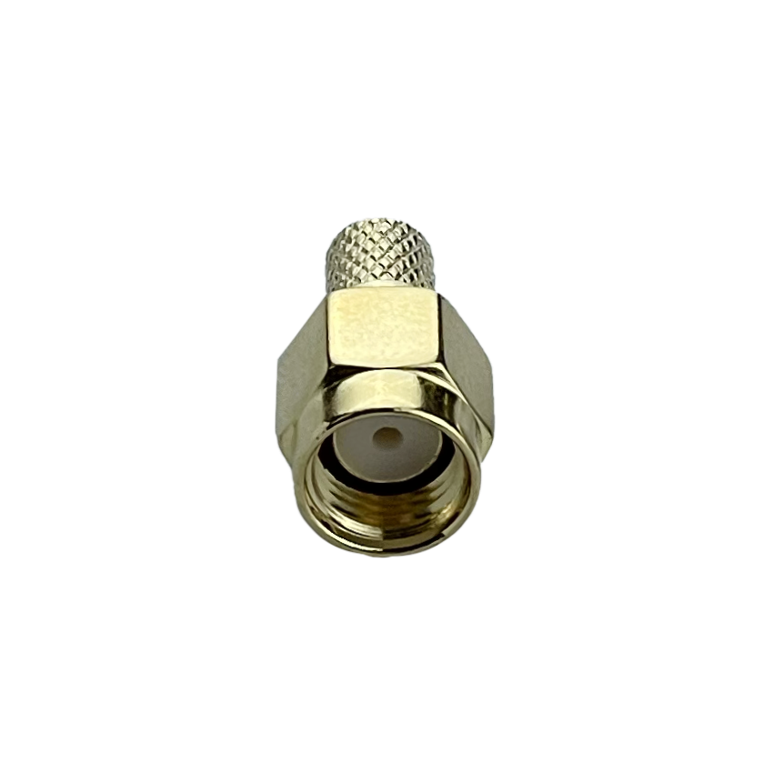 Conector coaxial SMA macho crimpeable para cable RG58 LMR195 3