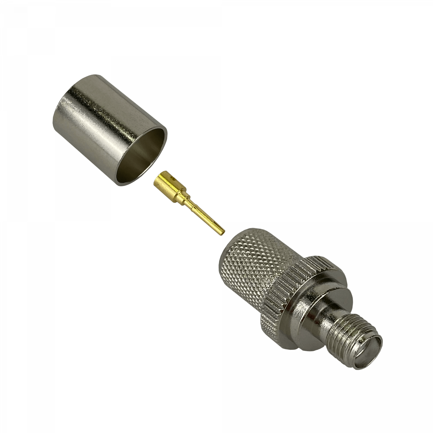 Conector coaxial SMA hembra crimpeable para cable CA400 LMR400 serie 400 4