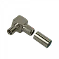 TS9-Macho 90-Grados LMR195 Conector Crimpeable RG58 RG142 - Miniatura 3