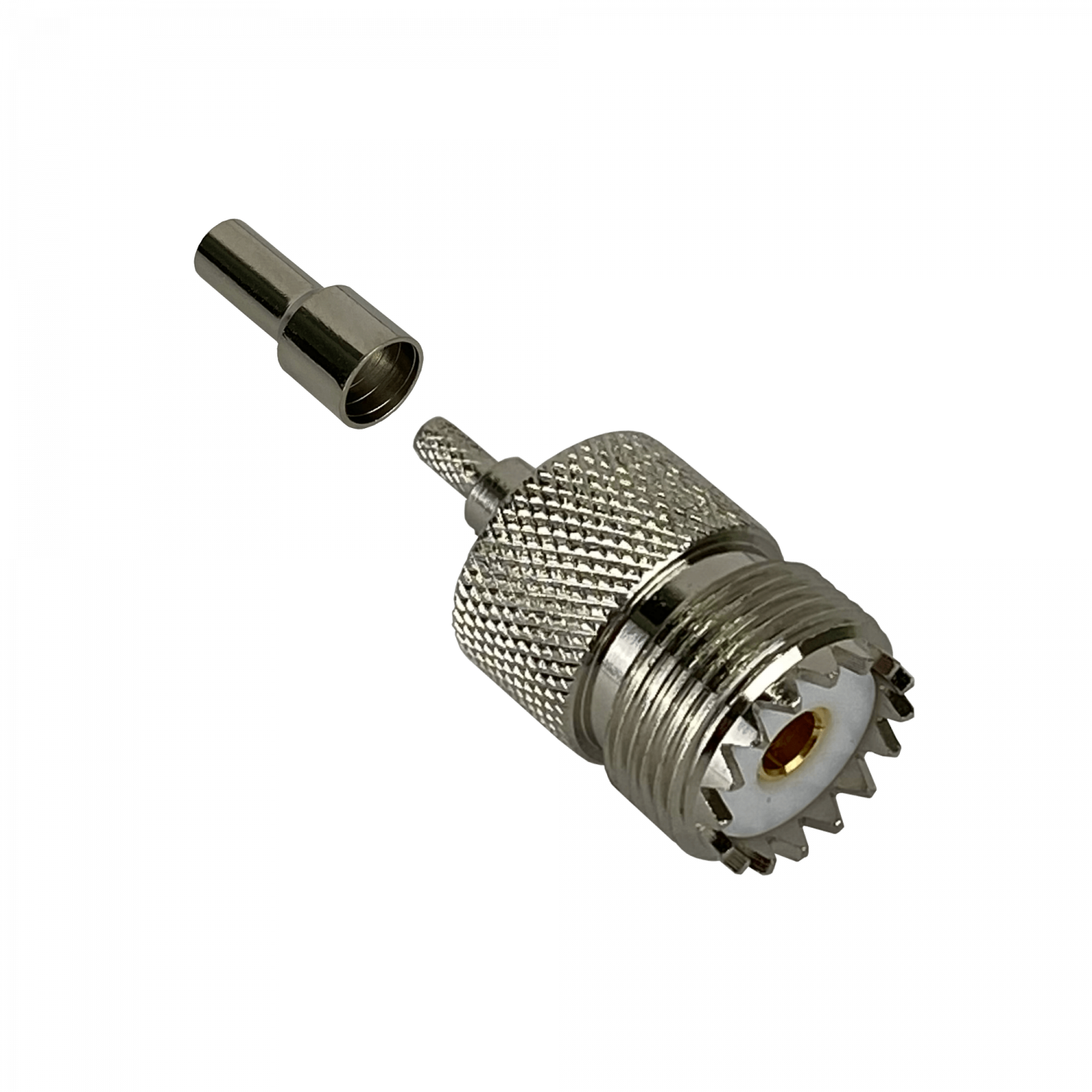 Conector UHF GENERICO UH1C hembra RG316 CA100 RG174 crimpeable 2
