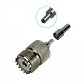 Conector UHF GENERICO UH1C hembra RG316 CA100 RG174 crimpeable - Miniatura 3