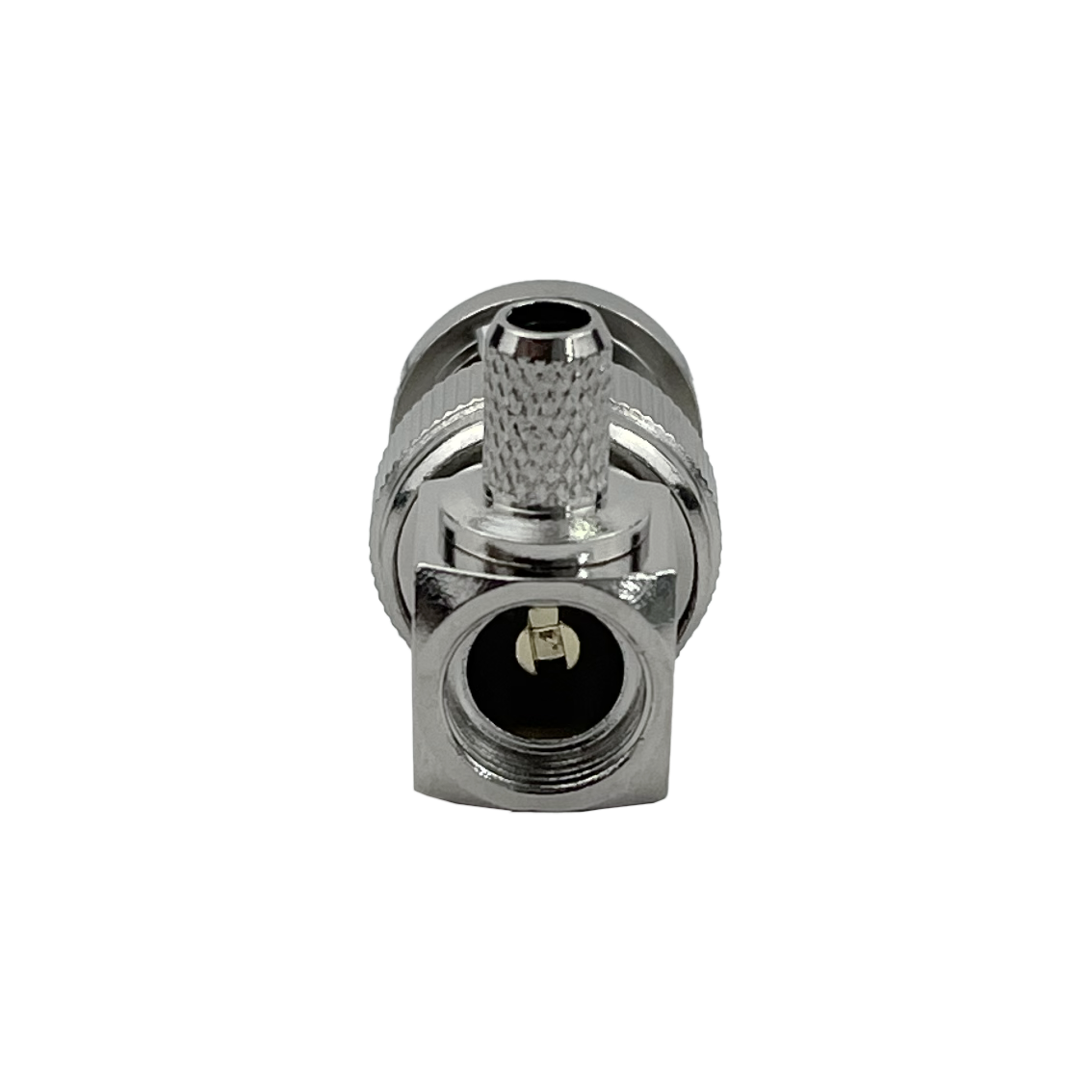 Conector BNC macho BM2J 90 grados LMR195 crimpeable RG58 RG142 1