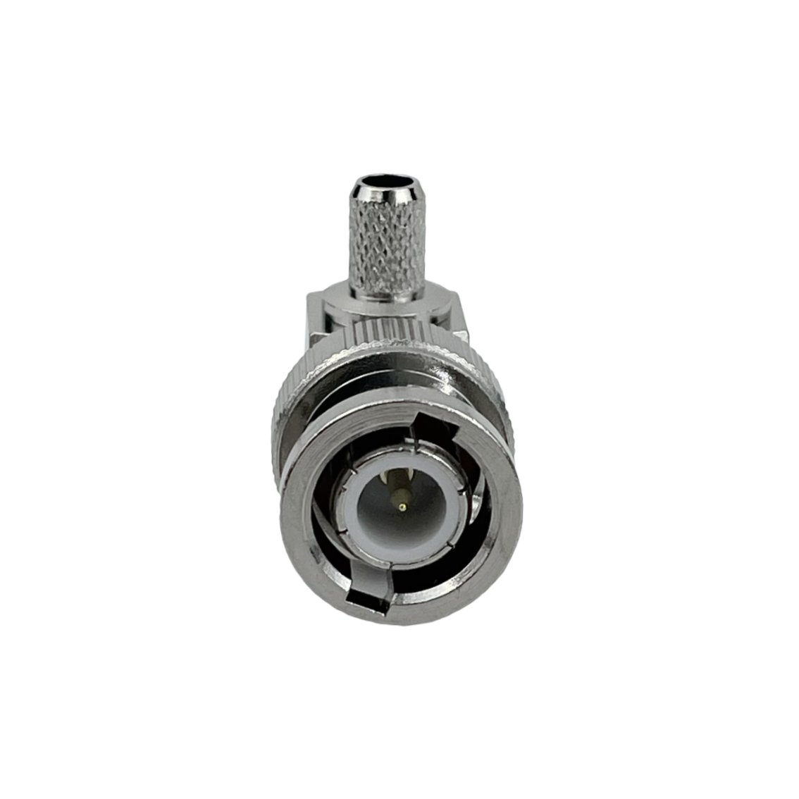 Conector BNC macho BM2J 90 grados LMR195 crimpeable RG58 RG142 3