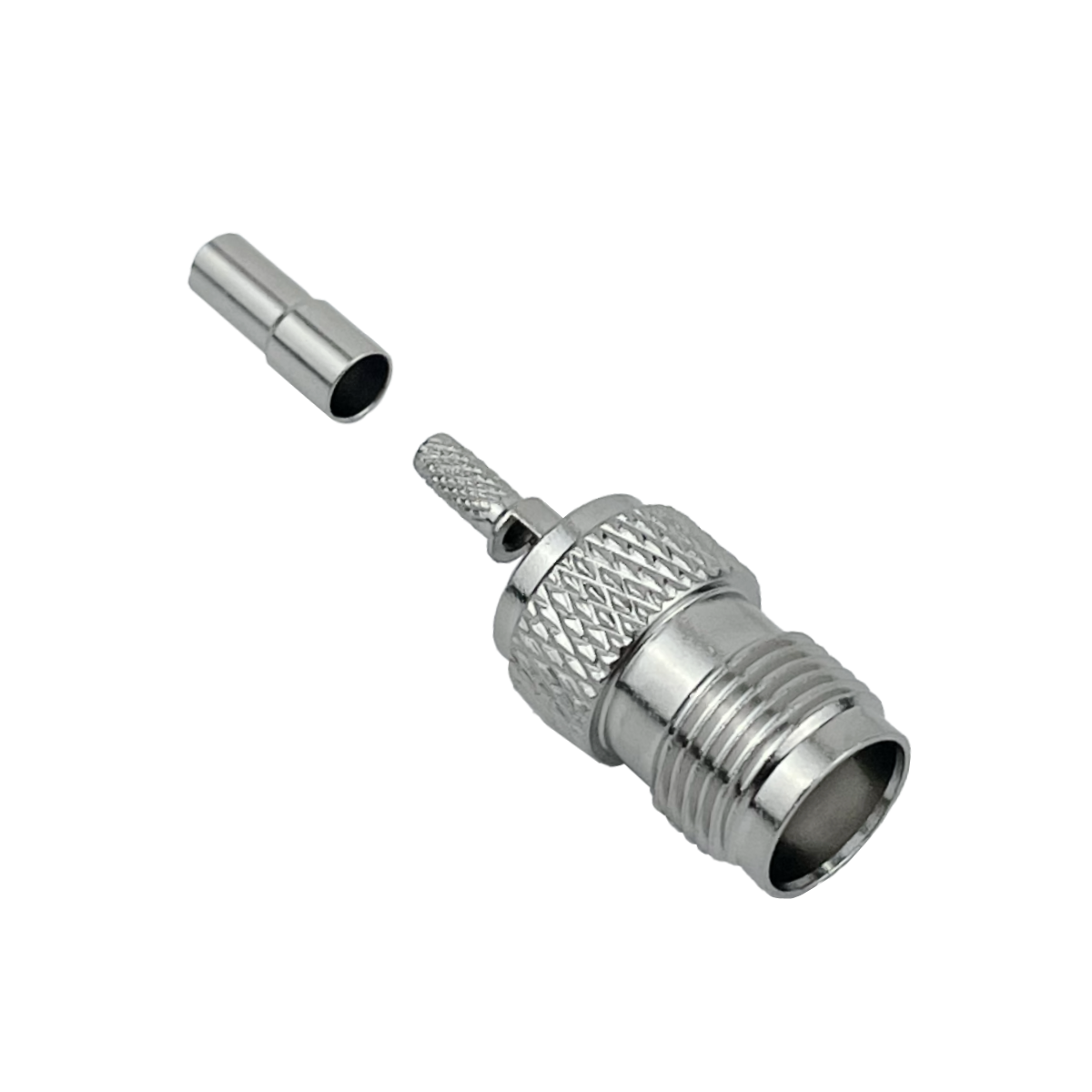 Conector coaxial TNC hembra crimpeable para cable RG316 CA100 RG174 4