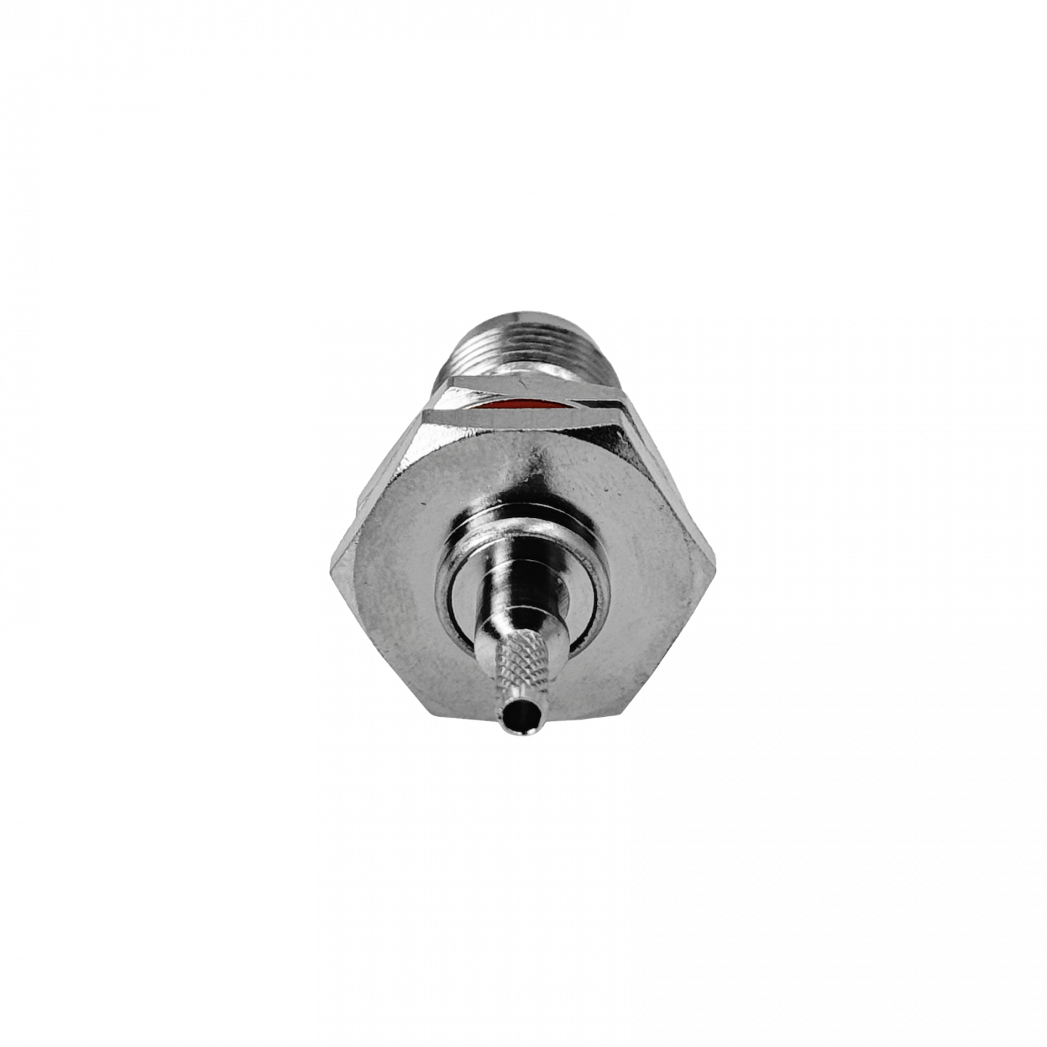 Conector coaxial TNC hembra de panel crimpeable para cable LMR100 RG316 diametro 13 mm 1