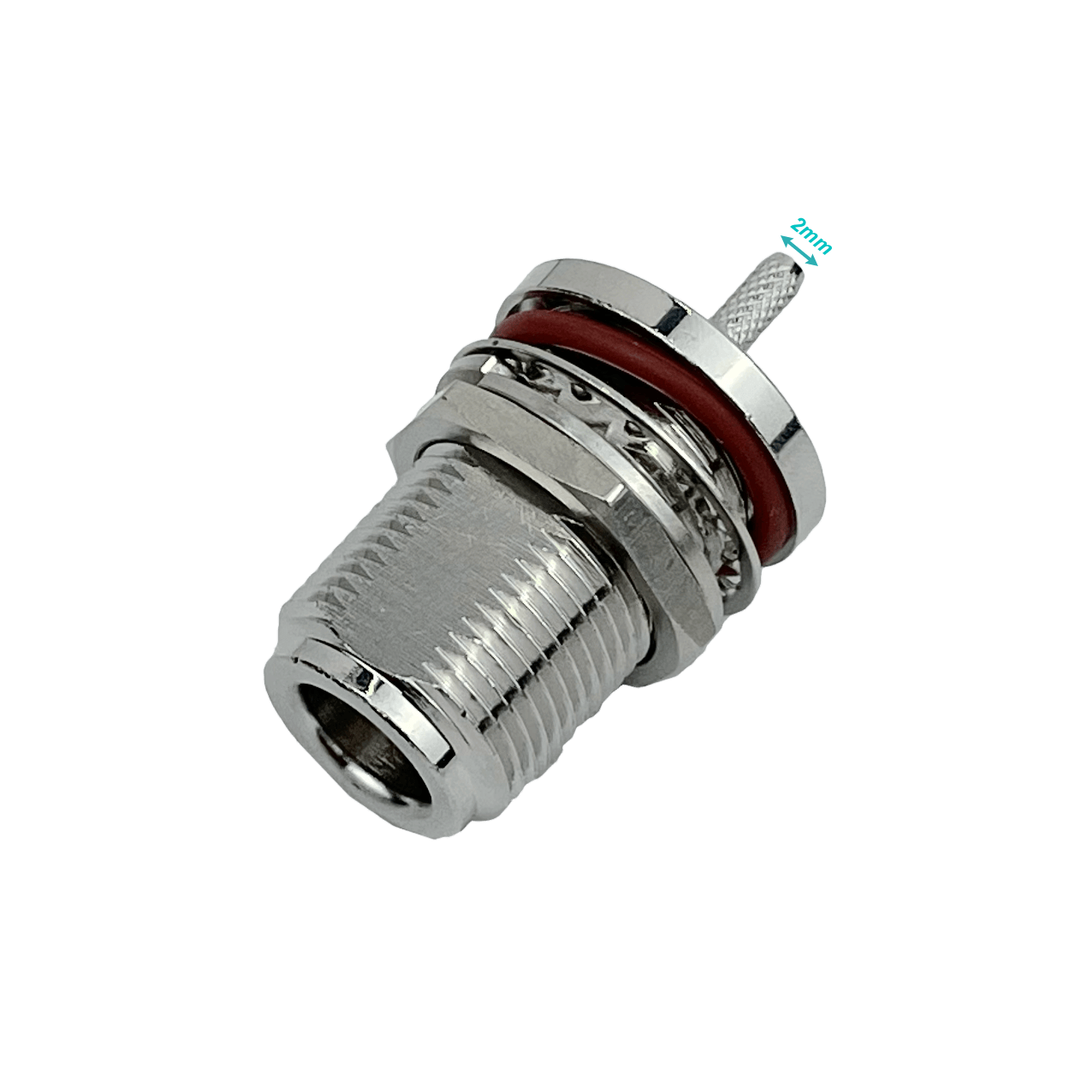 N-Hembra RG316 16mm-Diamet Panel Conector Crimpeable Coaxial CA100 2