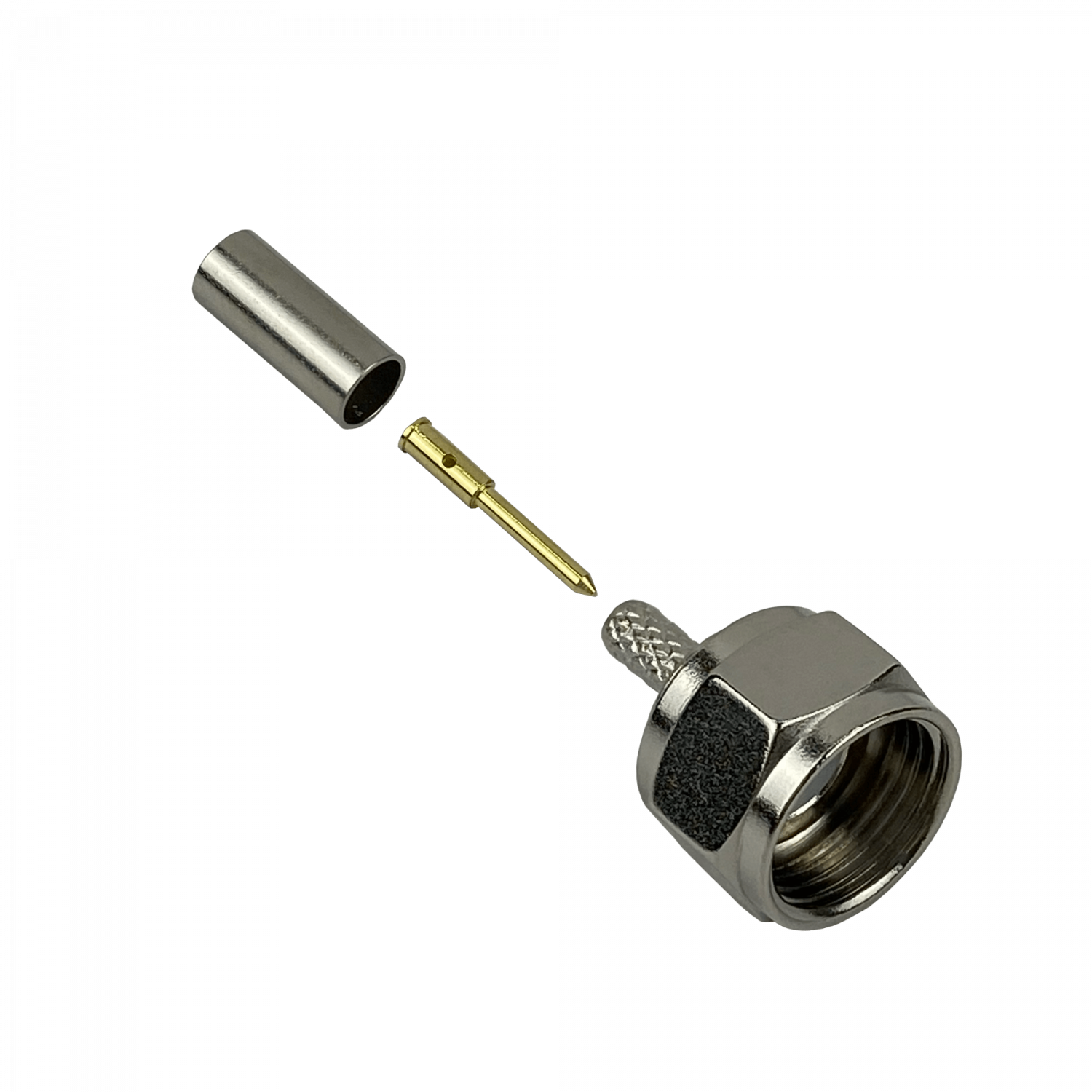 F-Macho RG316 Conector Coaxial Crimpeable CA100 RG174 4