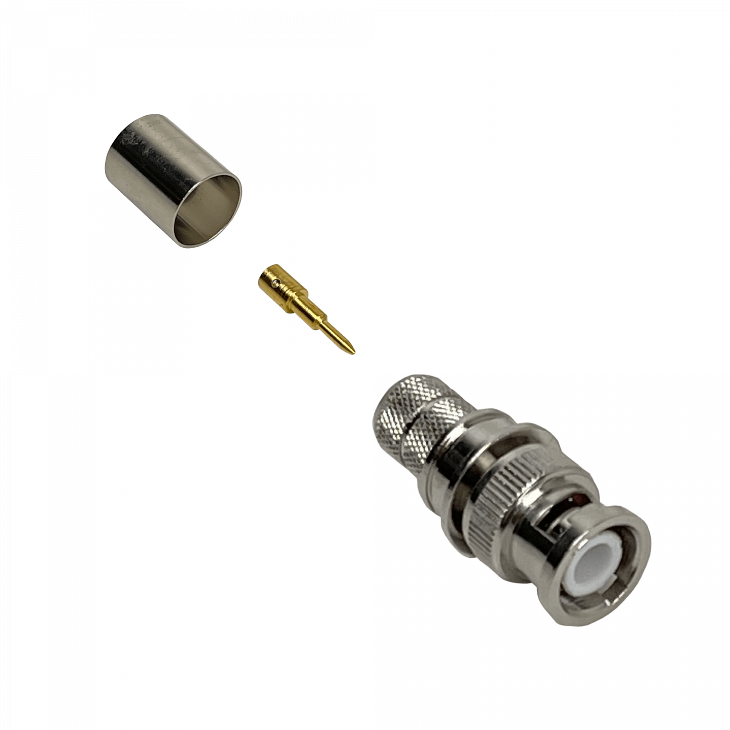 Conector BNC Macho BM4C para CA400/LMR400, crimpeable 3