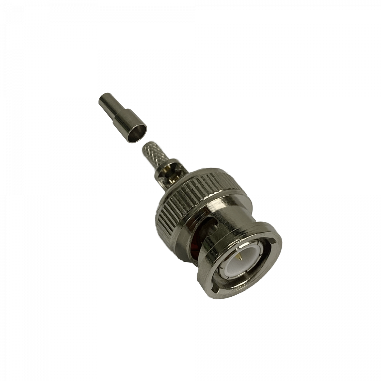Conector BNC macho BM1C RG316 coaxial crimpeable CA100 RG174 4