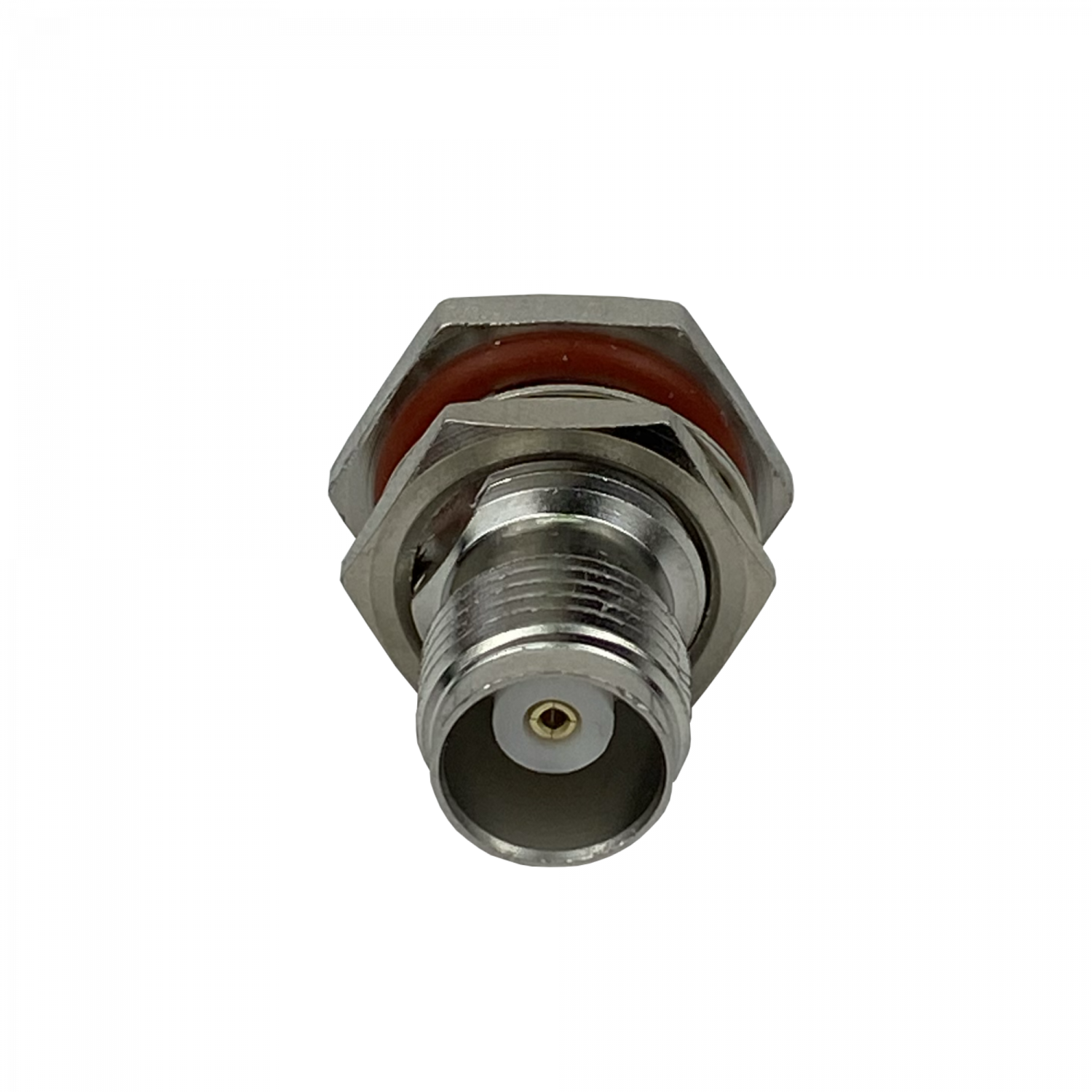 Conector coaxial TNC hembra de panel crimpeable para cable LMR195 RG58 diametro 13 mm 1