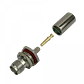 Conector coaxial TNC hembra de panel crimpeable para cable LMR195 RG58 diametro 13 mm - Miniatura 3
