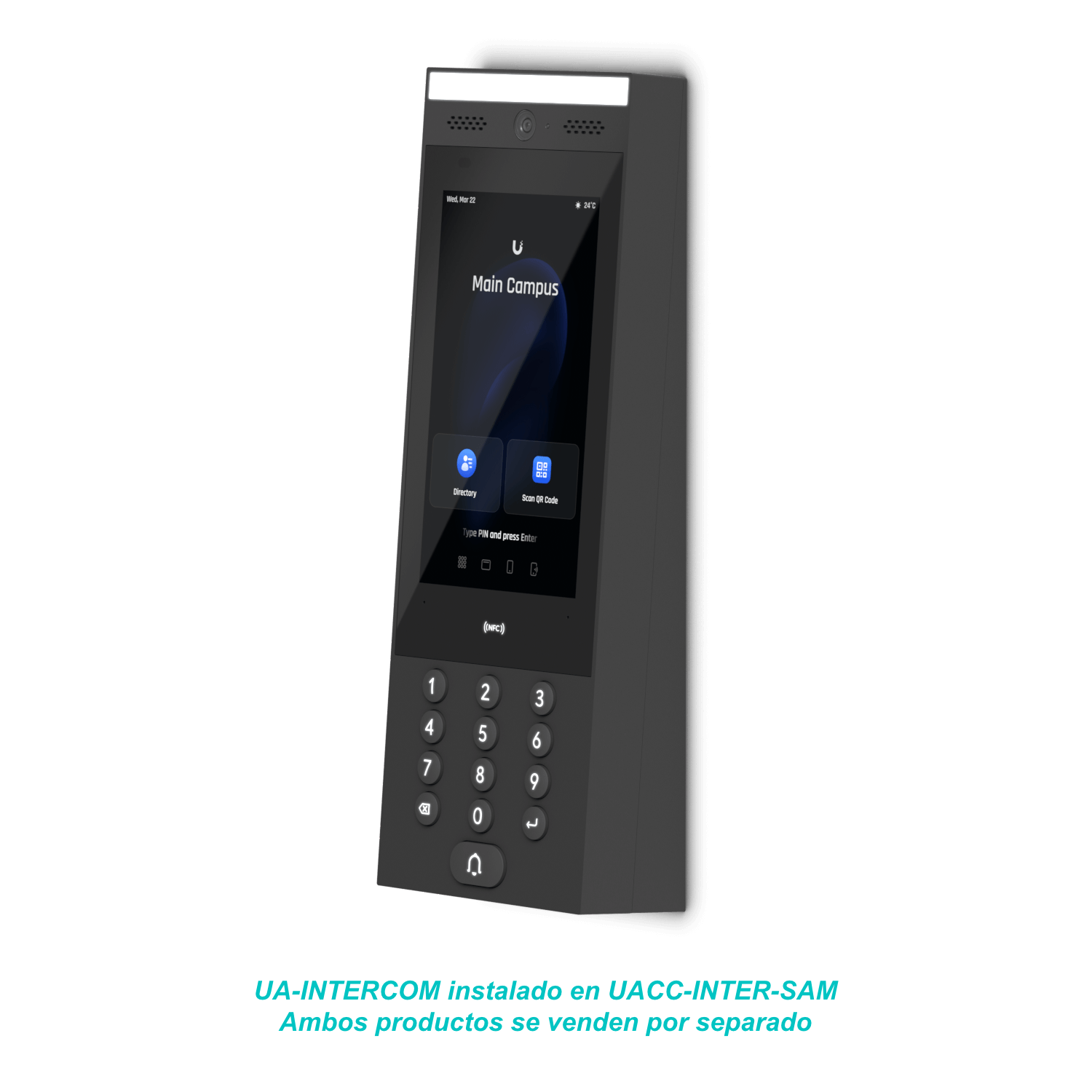 Accesorio Ubiquiti UACC-INTER-SAM - Montaje en Ángulo Ascendente 5° para UA-Intercom 3
