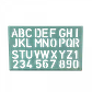 Normografo Planilla Plastica Letras y Numeros 30mm 150x240x2mm - Miniatura 1