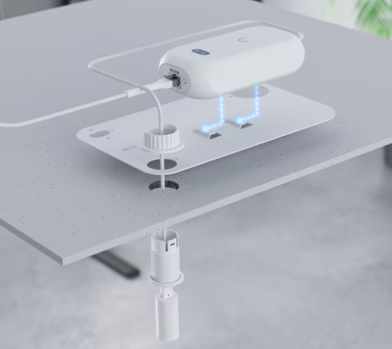 Soporte de Montaje a Techo Blanco Ubiquiti - Compatible con UVC-AI-THETA 4