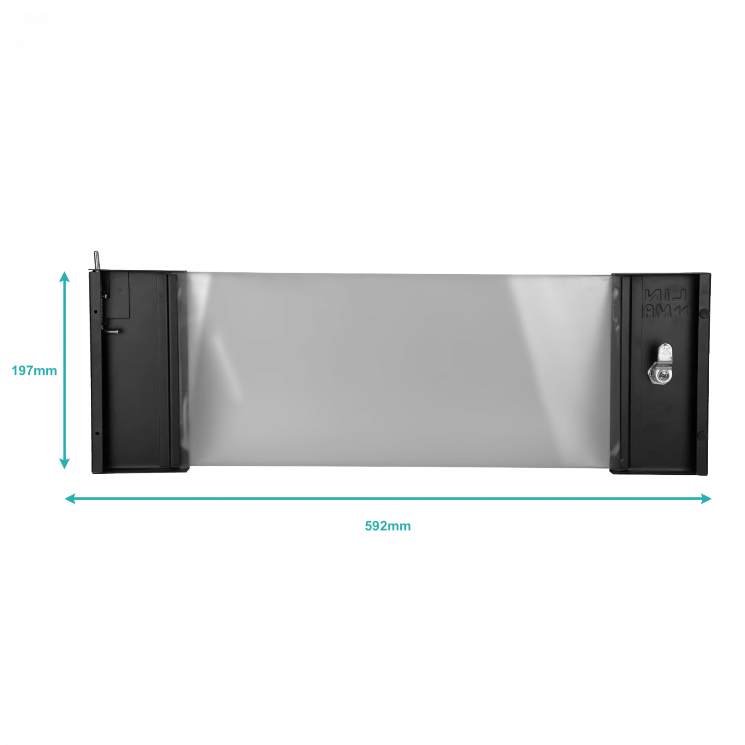 Puerta Repuesto LINKMADE RK04-P para Rack 4U 3