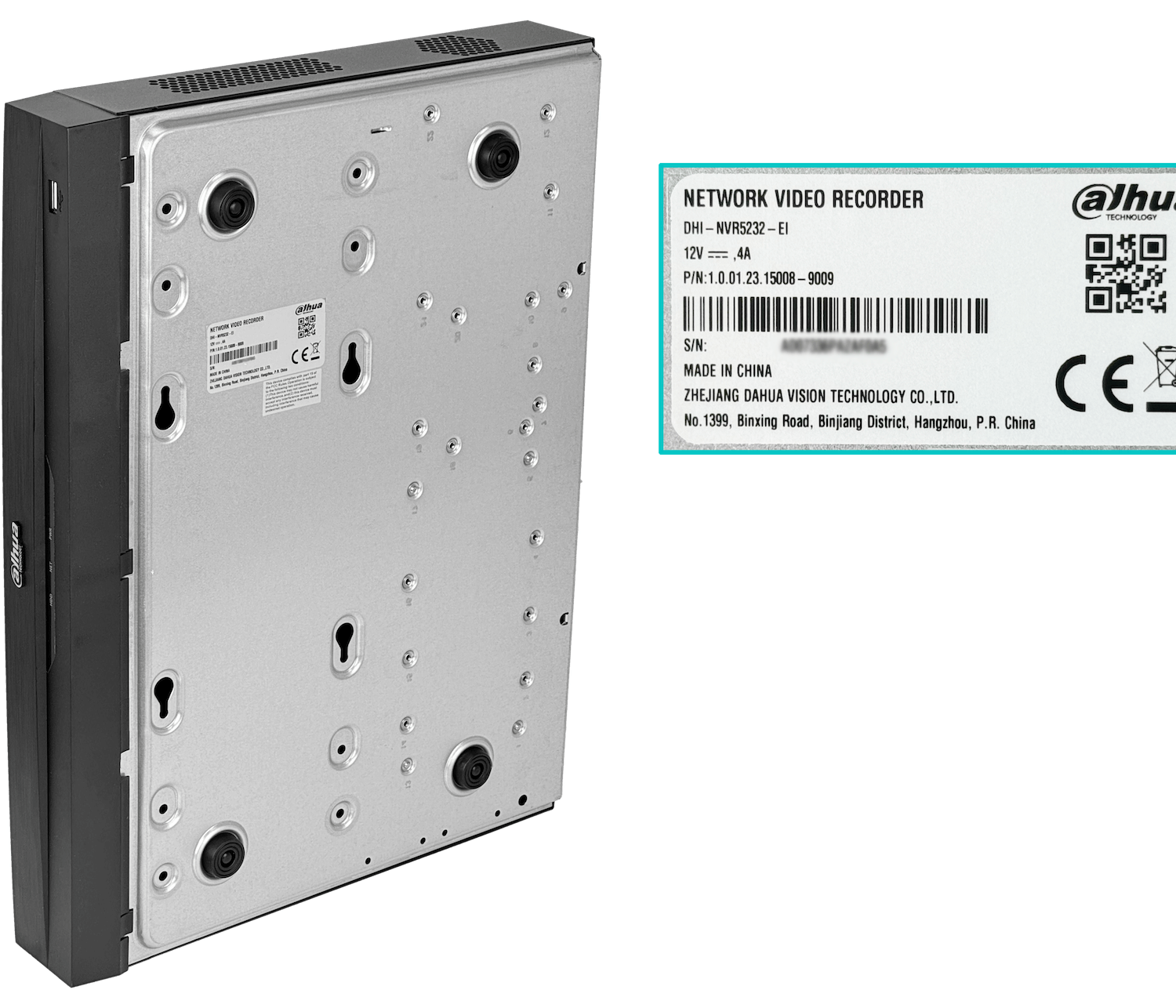 DAHUA NVR 32-IP IA 32MP HDMI VGA RS232 USB RCA 2xSATA20TB WizSense 3